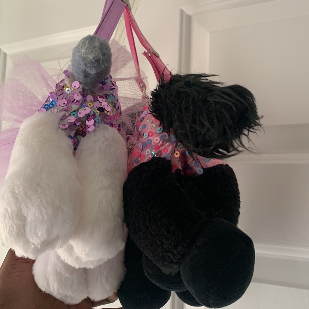 Two Super Poochie And Co Little Girls Plush Animal Shaped Purse. - Picture 14 of 15